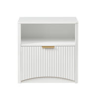 NACHTTISCH Weiß 58/38/60 cm - Weiß, Holz (58/60/38cm) - PANGIVO