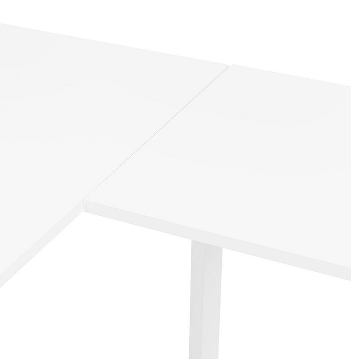 ECKSCHREIBTISCH L-Form Platzsparend Für Großraumbüro XERAL, Weiß 170x160x74,8 cm - Weiß, Holzwerkstoff/Metall (160/170/75cm) - KADIMA DESIGN