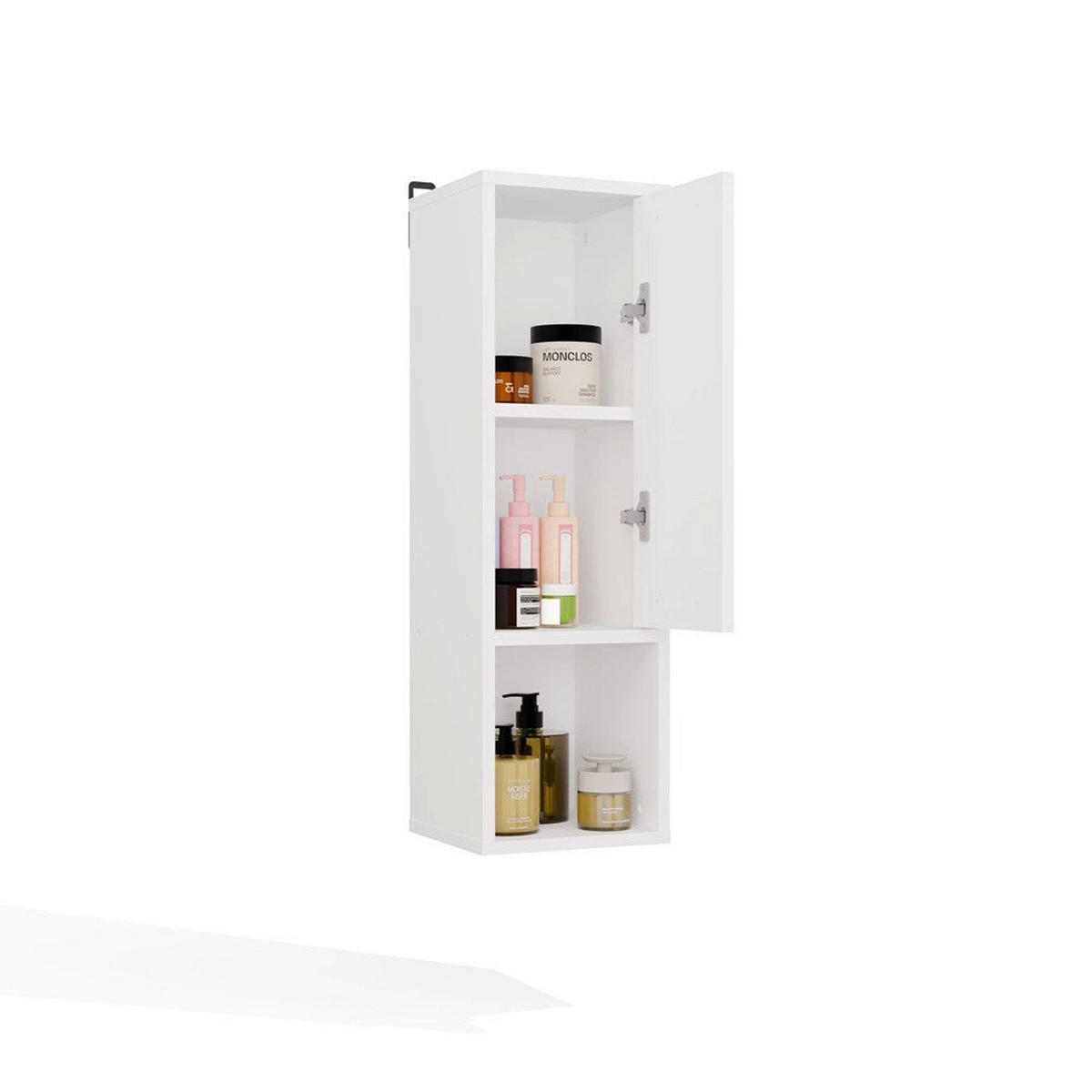 WANDHÄNGESCHRANK Ida - Weiß, Holzwerkstoff (25.5/82/24cm) - kommodly