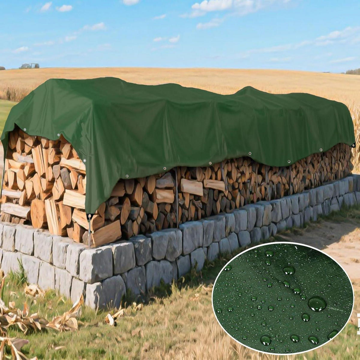 ABDECKPLANE 2.5 x 3M Grün - Grün, Kunststoff (200/300/10cm)