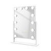 KOSMETIKSPIEGEL Rechteckiger mit Beleuchtung, Weiß, 41/30 cm - Weiß, Glas (31/8.5/40cm) - EMKE