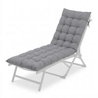 LAVIČKOVÝ sedák - sivá, textil/plast (50/8/160cm) - Relaxdays