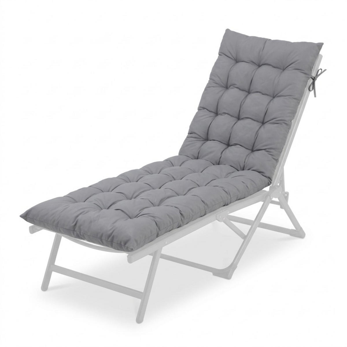 LAVIČKOVÝ sedák - sivá, textil/plast (50/8/160cm) - Relaxdays