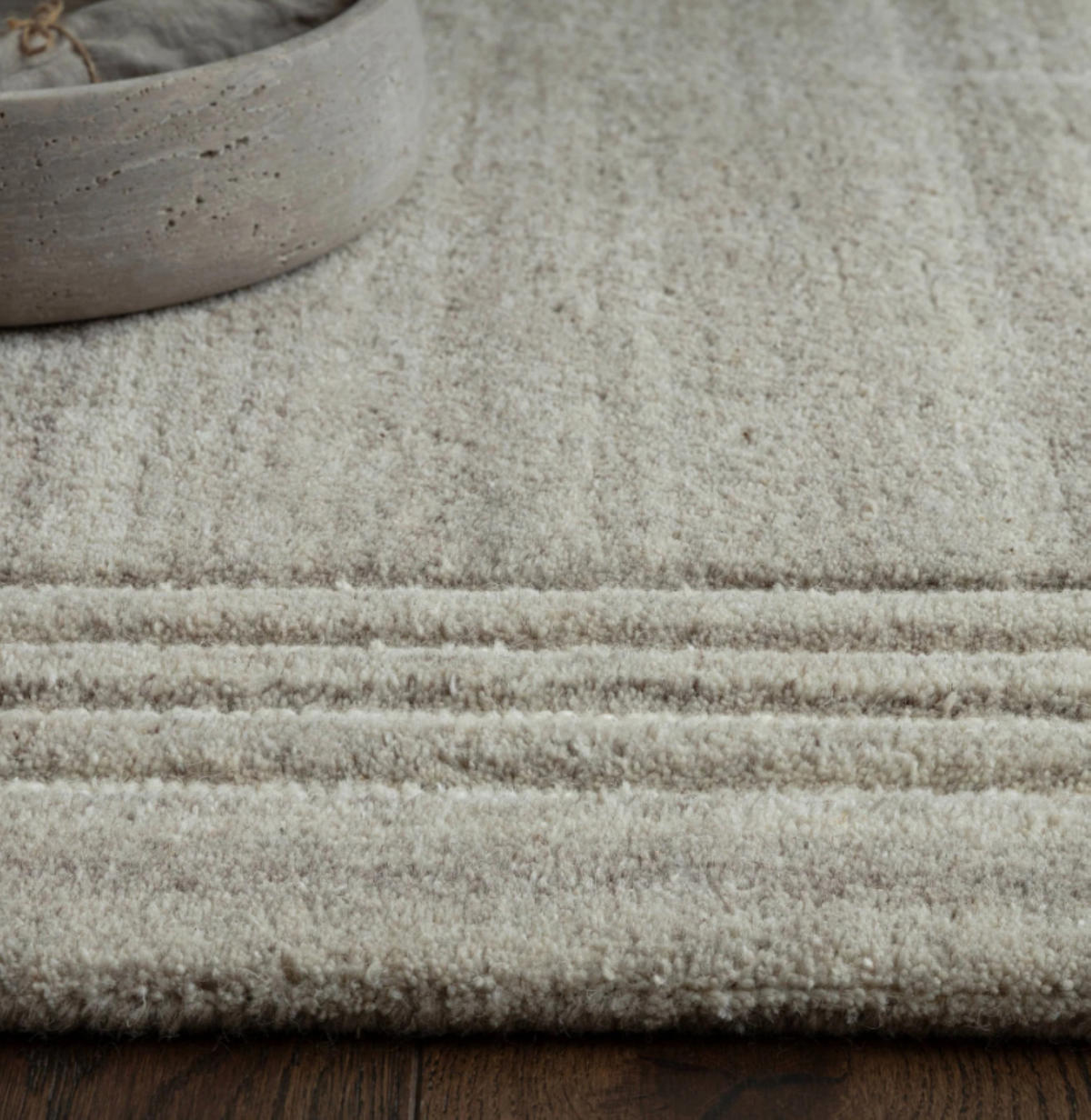 TEPPICH modern reine Wolle LORO Grau 160 x 230 cm - Grau, Naturmaterialien (160/230cm) - Novatrend