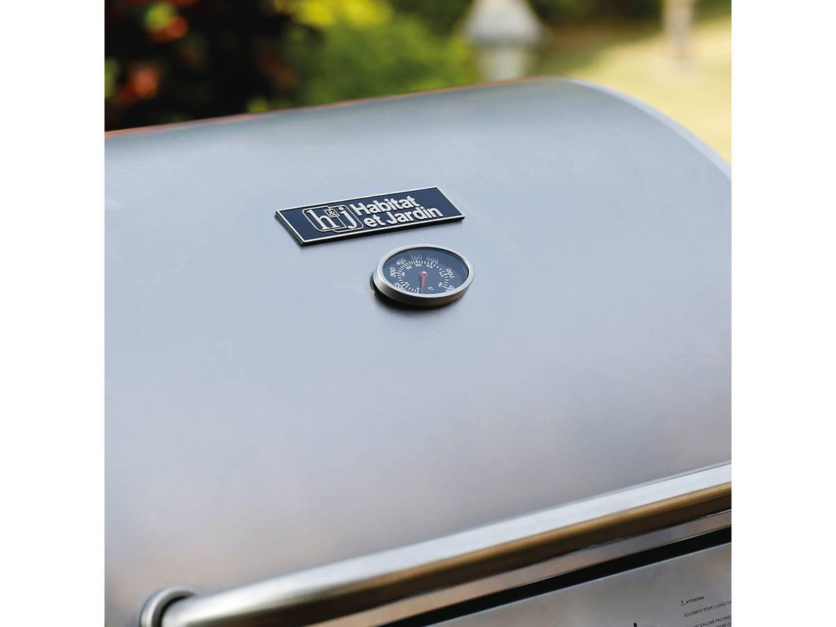 GASGRILL party 5 - Grau, Metall (54/55/136cm) - Habitat Garten