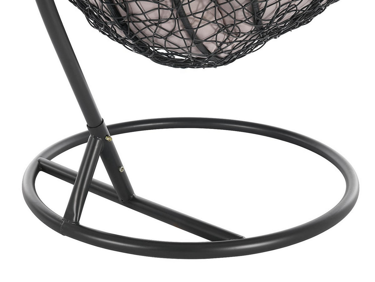 HÄNGESESSEL - 1 Person - Harz - Anthrazitgrau - - Anthrazit, Kunststoff (105/195/105cm) - Vente-Unique