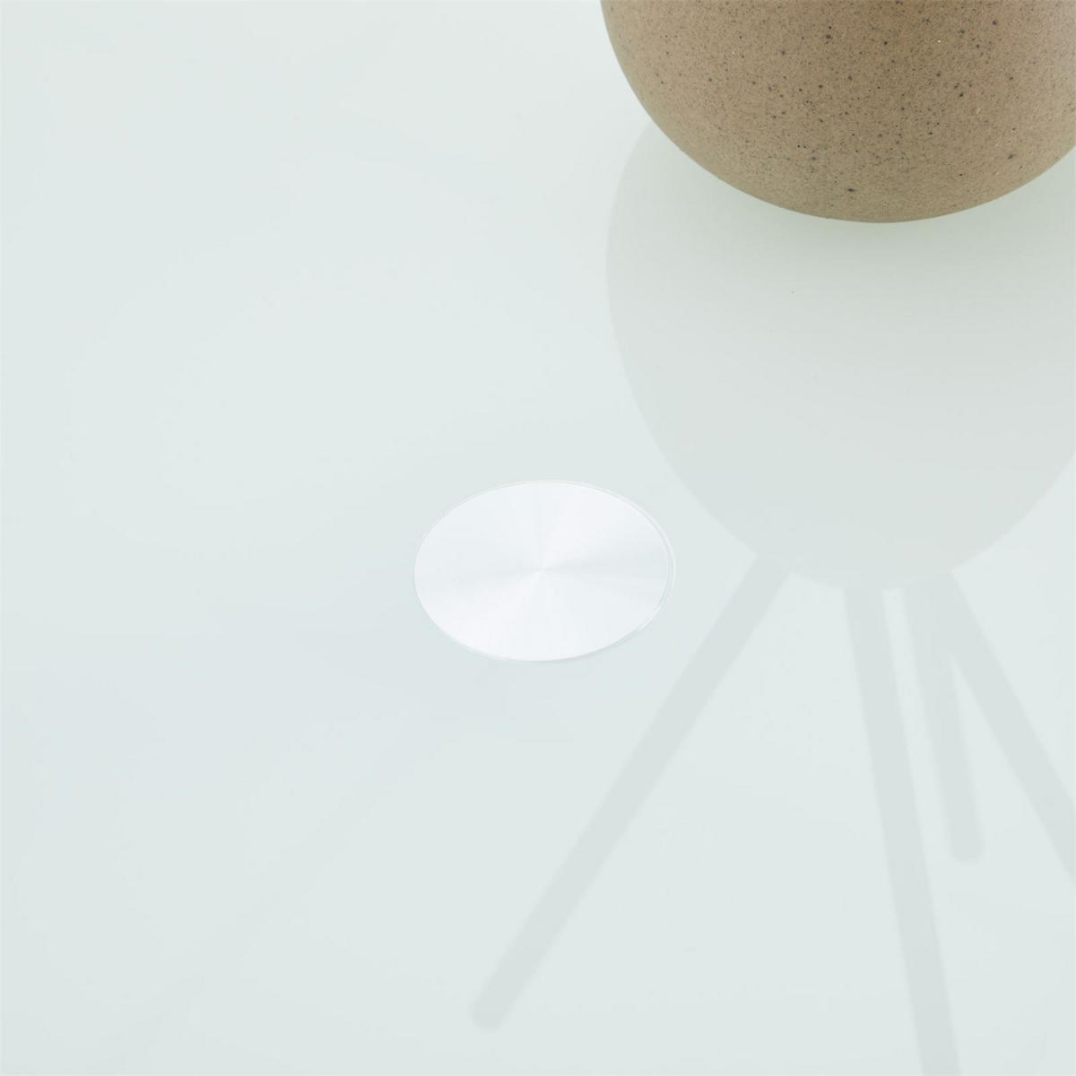 COUCHTISCH LEONIE - Chromfarben, Glas (45/46/65cm) - IDIMEX