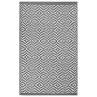 OUTDOORTEPPICH Sikar 180/120 cm - Weiß/Grau, Kunststoff (180/120cm) - Beliani