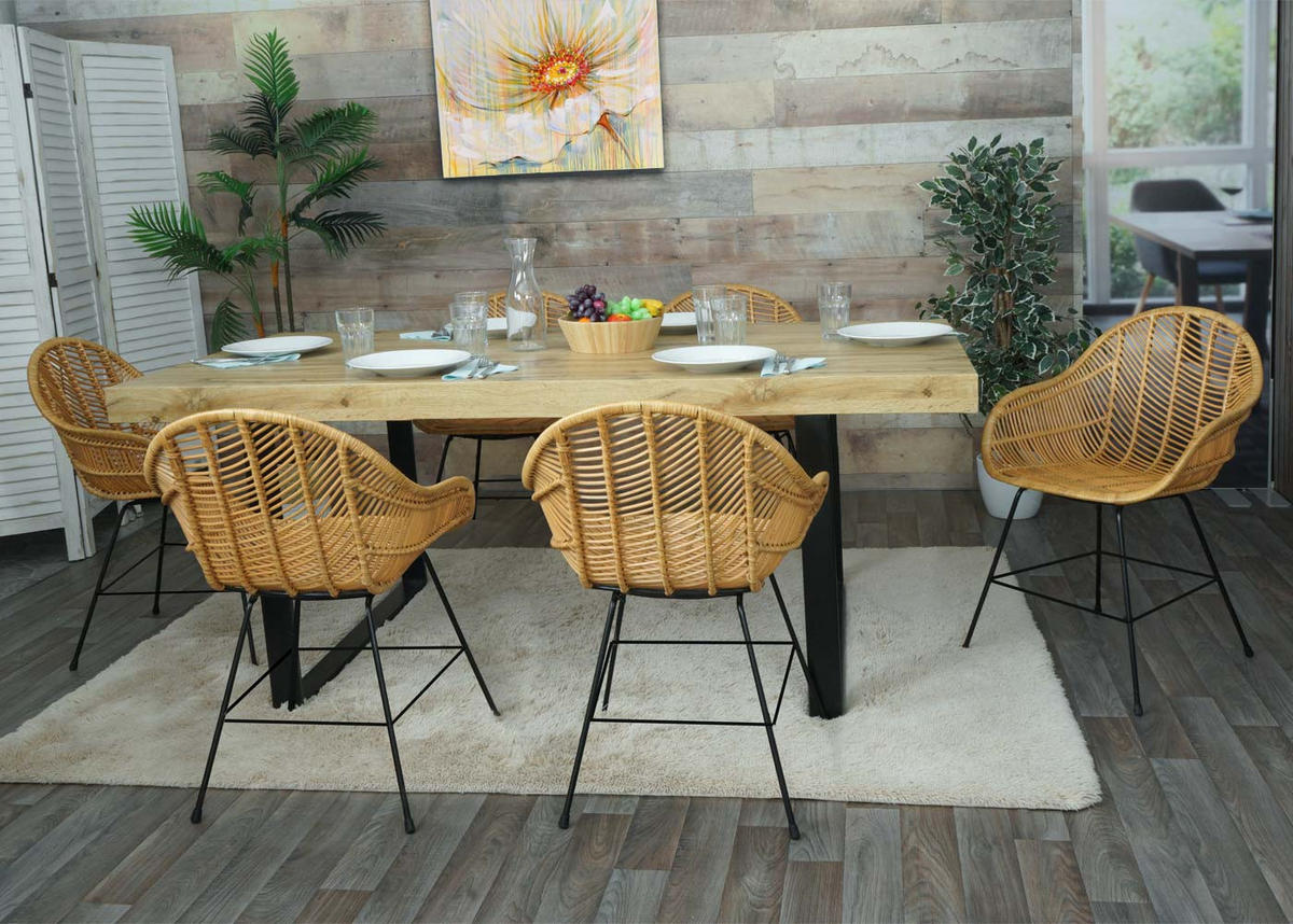 ESSZIMMERSTUHL Braun 6er-Set - Braun, Holz (56/83/58cm) - MCW