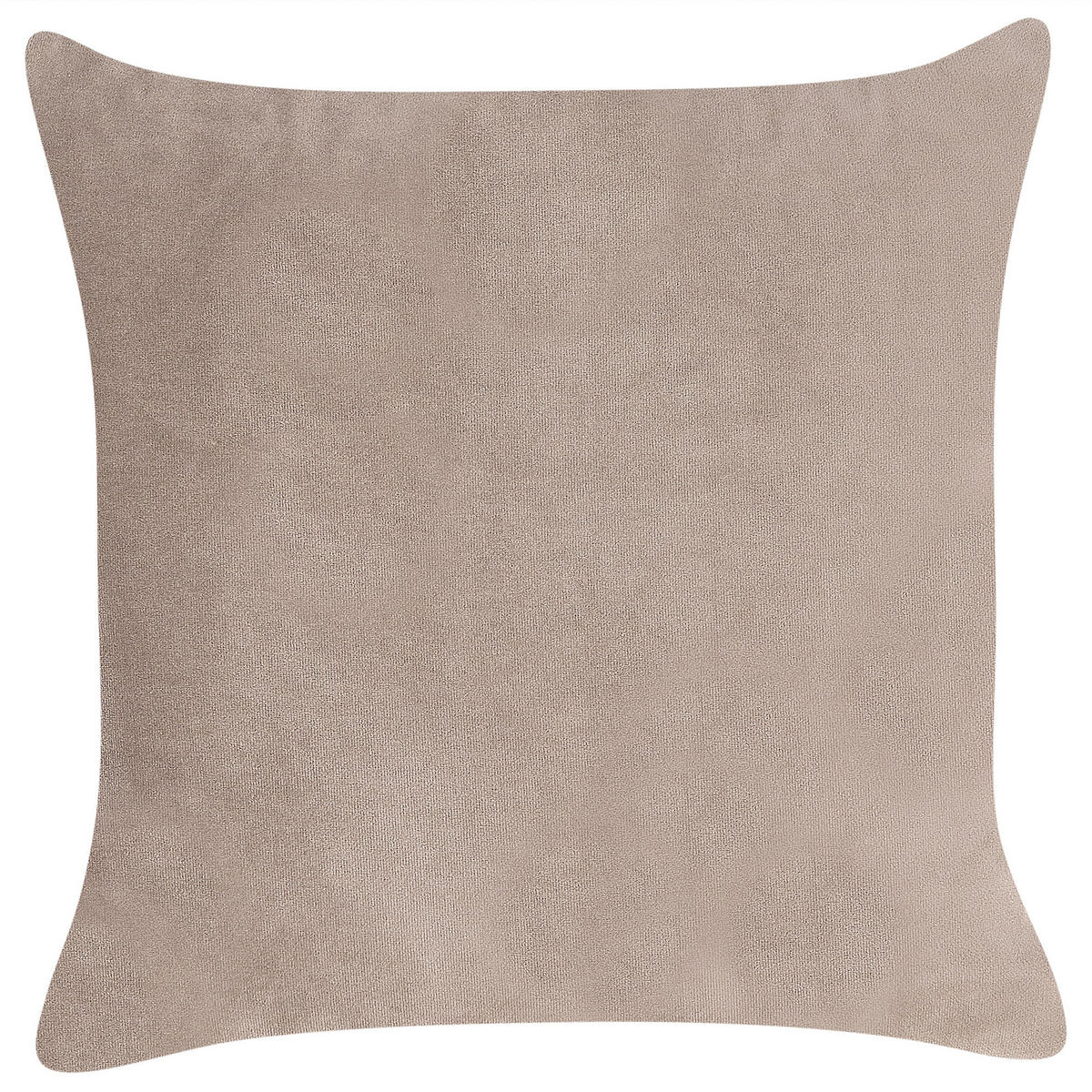 CHAISELONGUE Samtstoff taupe rechtsseitig Chaumont - Dunkelbraun/Beige, Textil (168/75/74cm) - Beliani