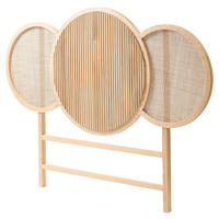 BETTKOPFTEIL Rund Braun 160 cm - Braun, Holz (160/120/3cm) - Nordlys