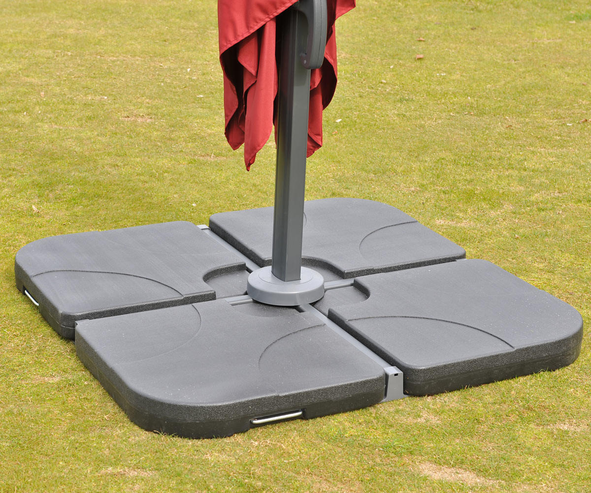 AMPELSCHIRM I Türkis 300/300 cm - Türkis, Textil (360/300cm) - MCW