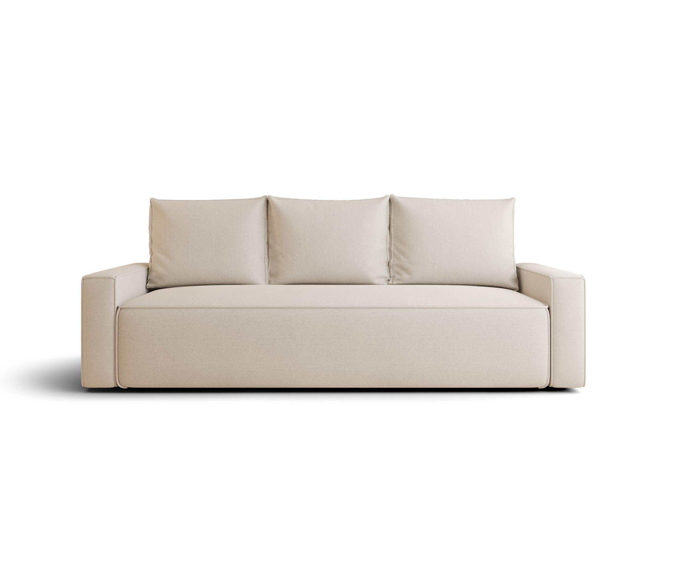 SOFA mit Schlaffunktion SAVIO Curio 09 - Ecru, Textil (232/90/90cm) - Bedante