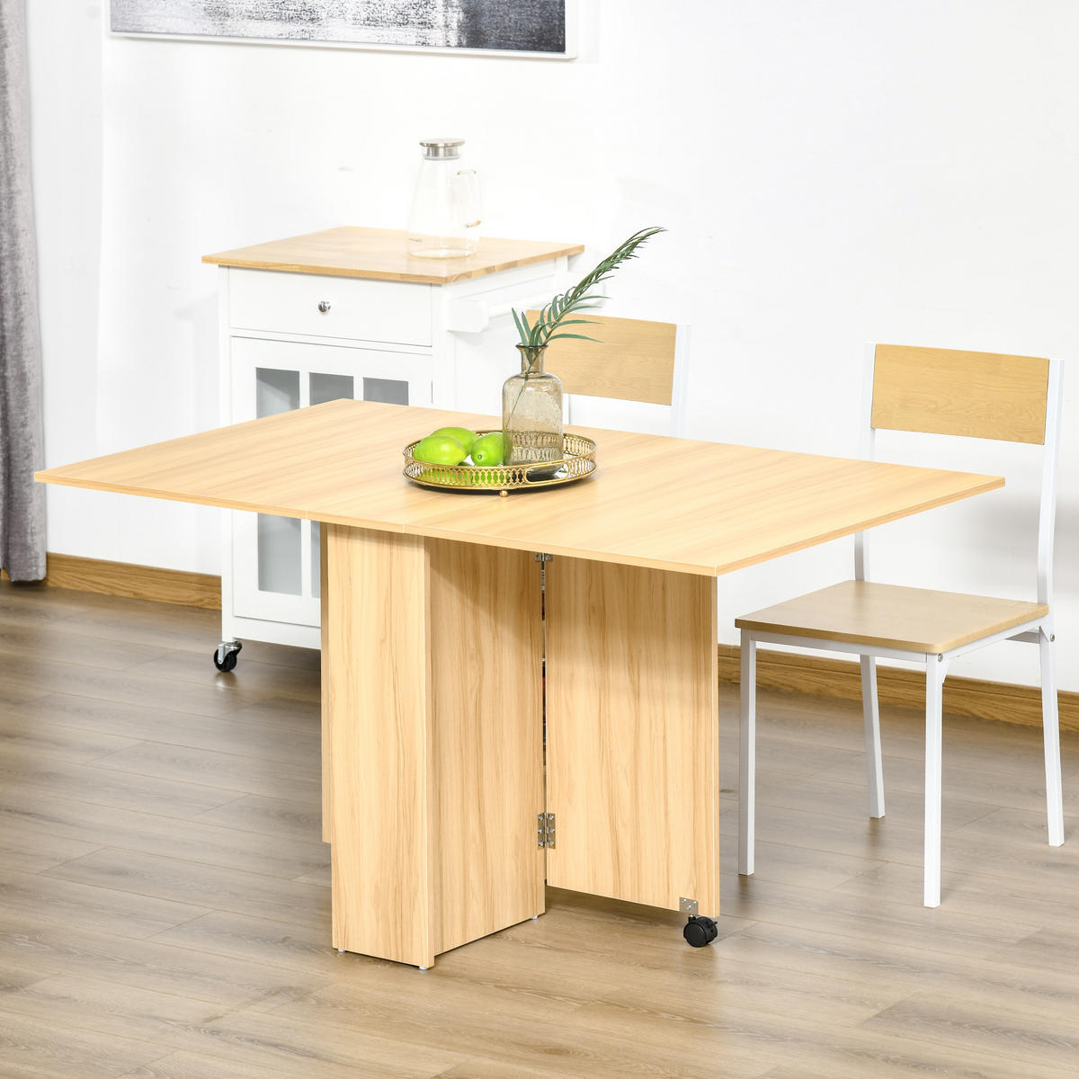 ESSTISCH Naturholz 1 Stück - Beige, Metall (140/80/74cm) - GiPP