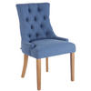 ESSZIMMERSTUHL Aboli Stoff, antik-hell Blau - Blau/Hellbraun, Holz/Textil (55/92/58cm) - TPFLiving