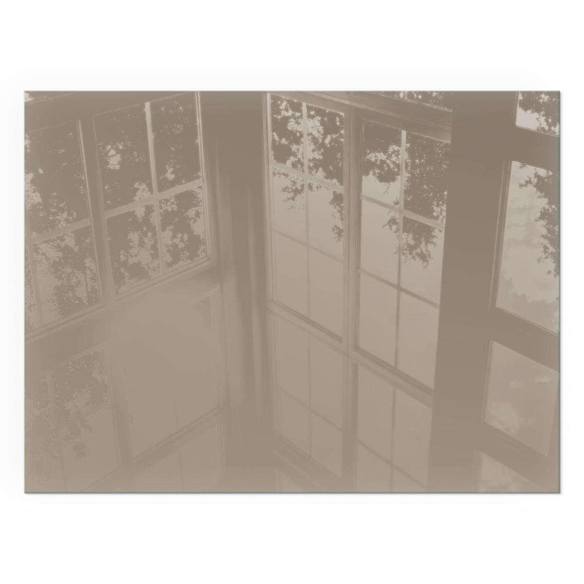 GLASPLATTE für Kamin 80x60 cm - Braun, Glas (80/60/0.4cm) - TULUP