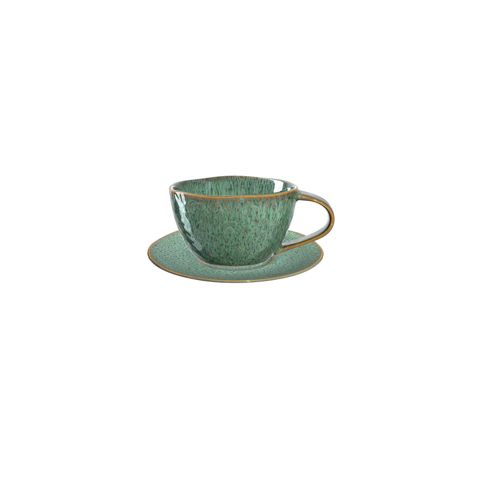 CAPPUCCINOTASSEN Matera Grün 180 ml 4er Set - Grün, Keramik (0.29L) - Leonardo Living
