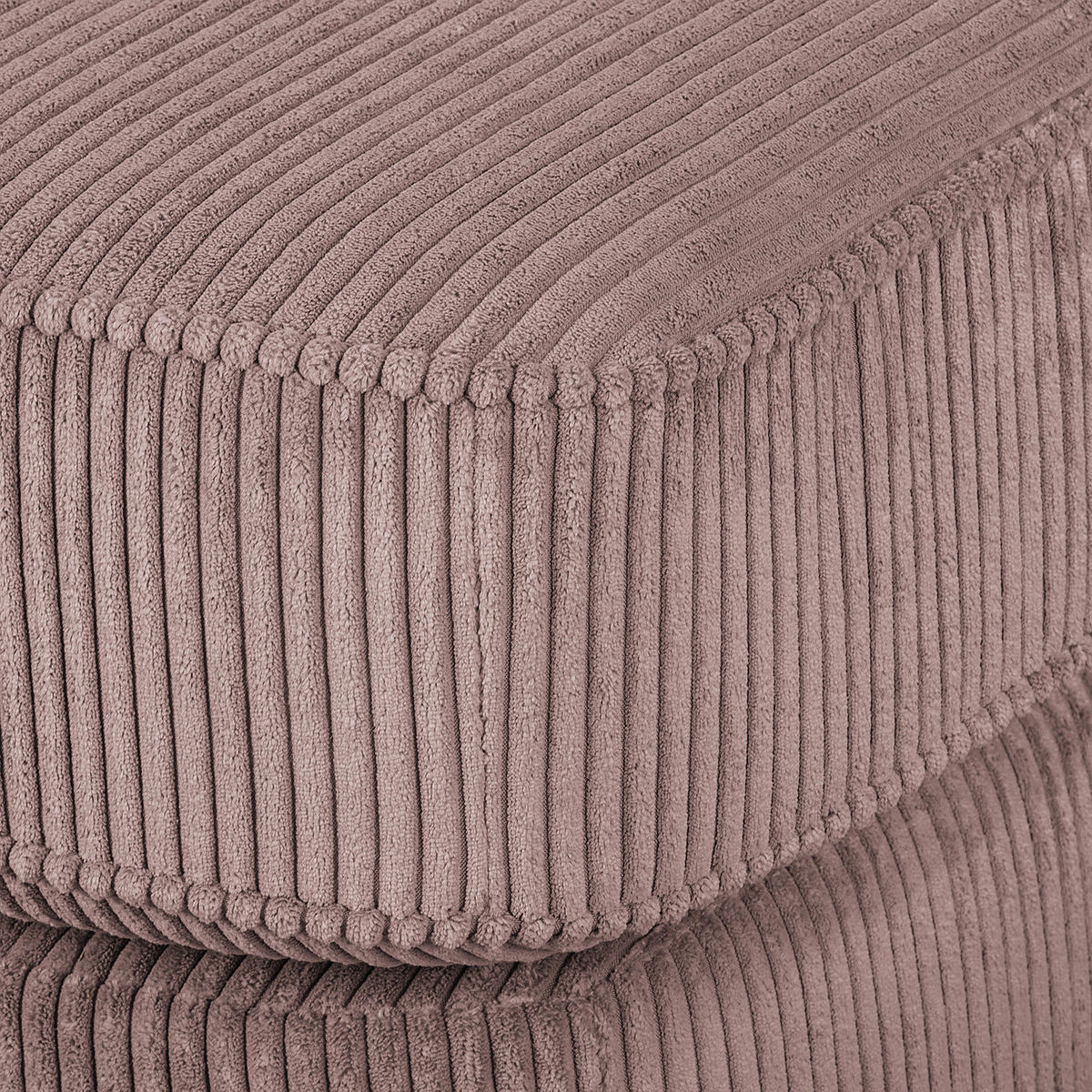 XXL SESSEL - Cord - Mauve, Textil (135/100/128cm) - home24