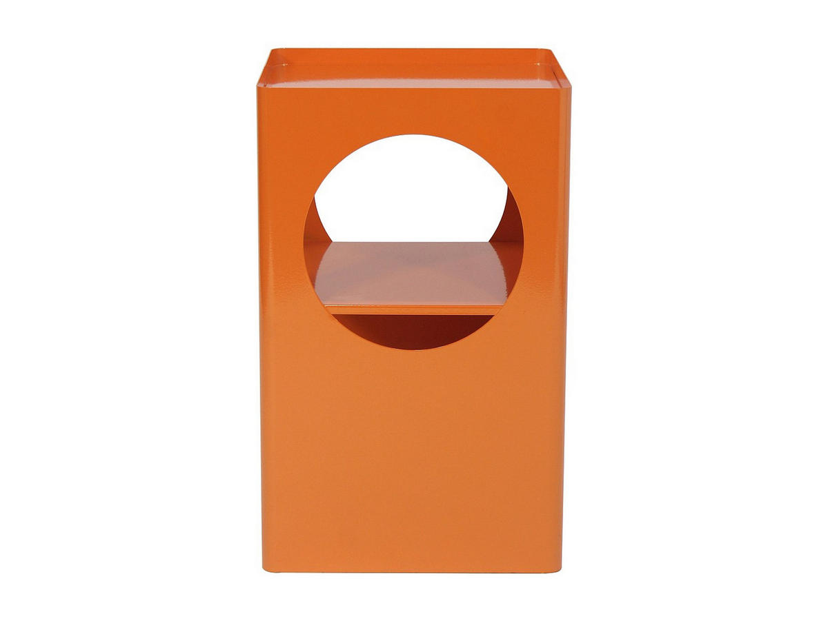 BEISTELLTISCH - 34 cm x 34 cm - metall - orange Staly - Orange, Metall (34/34/55cm) - Vente-Unique