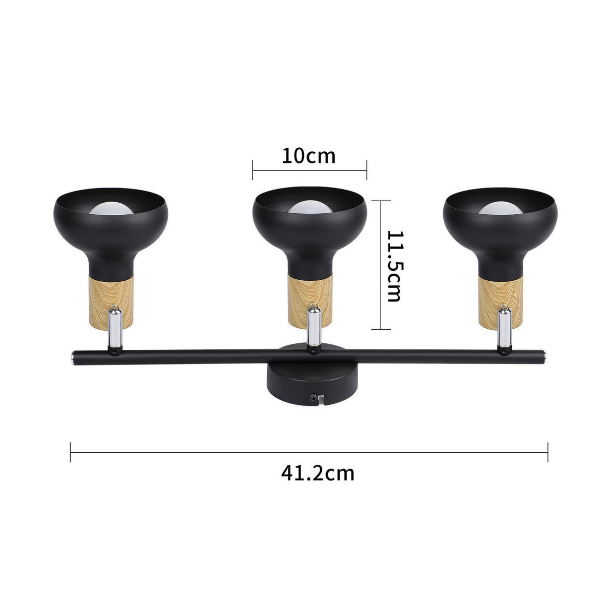 DECKENLEUCHTE Leyva 41.2/11/15.5cm - Schwarz, Metall (41.2/11/15.5cm) - Nettlife