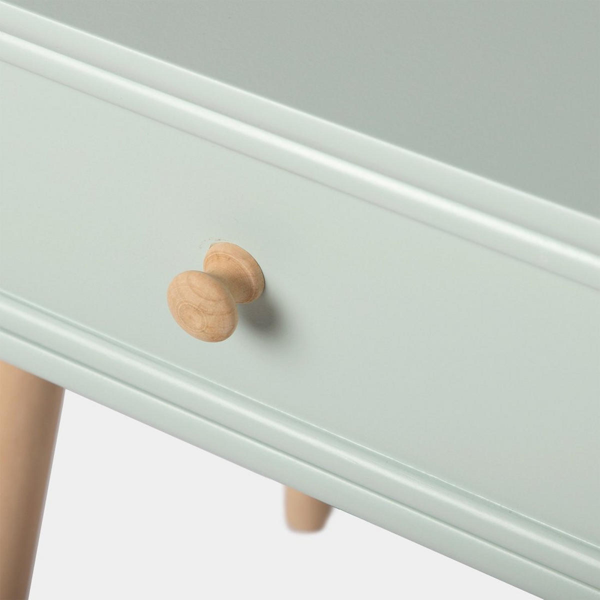 NACHTTISCH MIT 1 SCHUBLADE Tai Grün 40 cm x 61 cm - Grün, Holzwerkstoff (40/61/36cm) - Klast Home