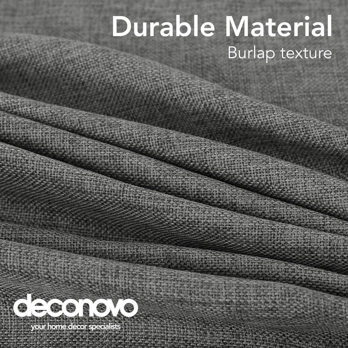 TISCHDECKE Leinenoptik Wasserabweisend 130 x 160 cm Grau - Anthrazit, Textil (160/130/1cm)