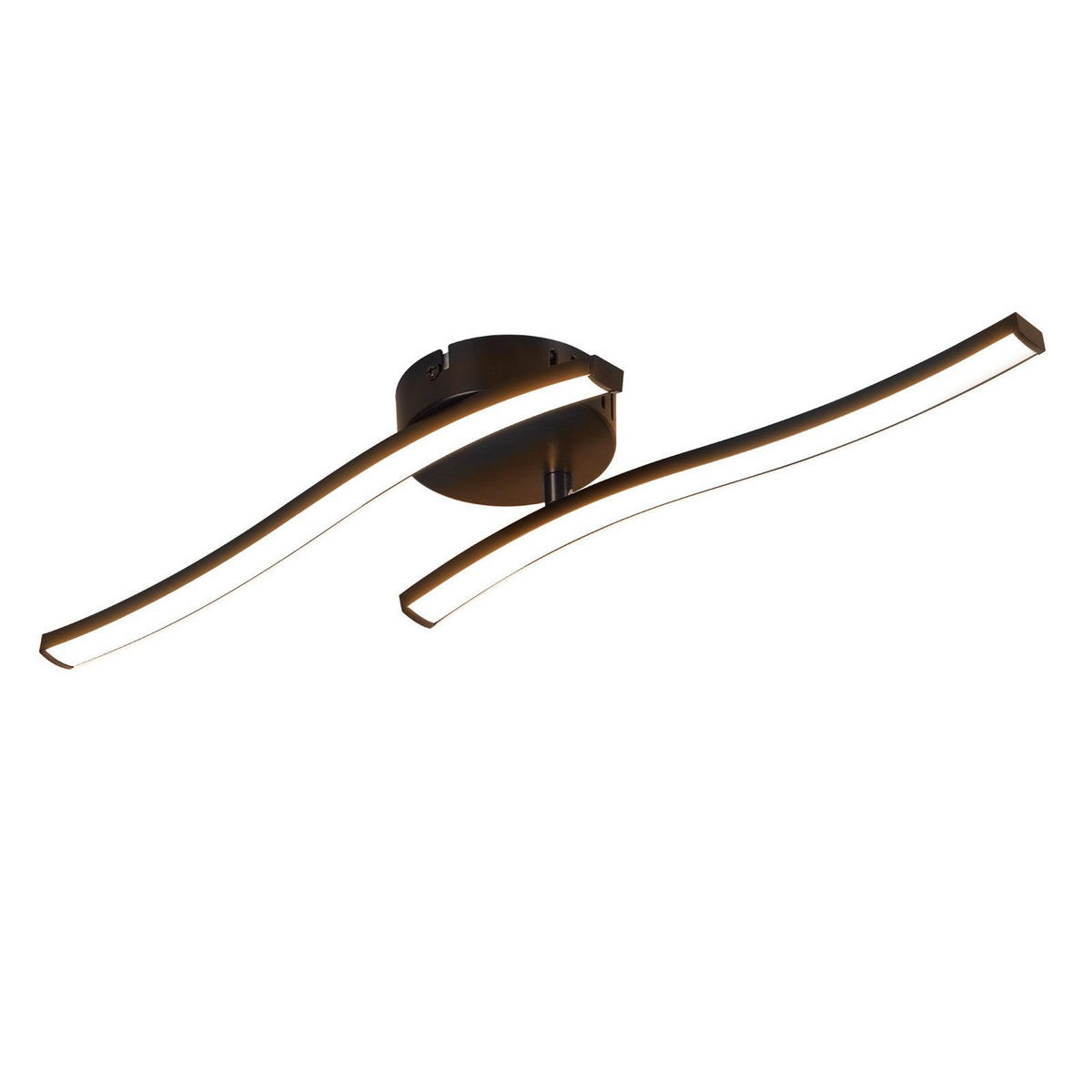 LED-DECKENLEUCHTE Kotz 10/51.5/7.3cm - Schwarz, Kunststoff (51.5/10/7.3cm) - Nettlife