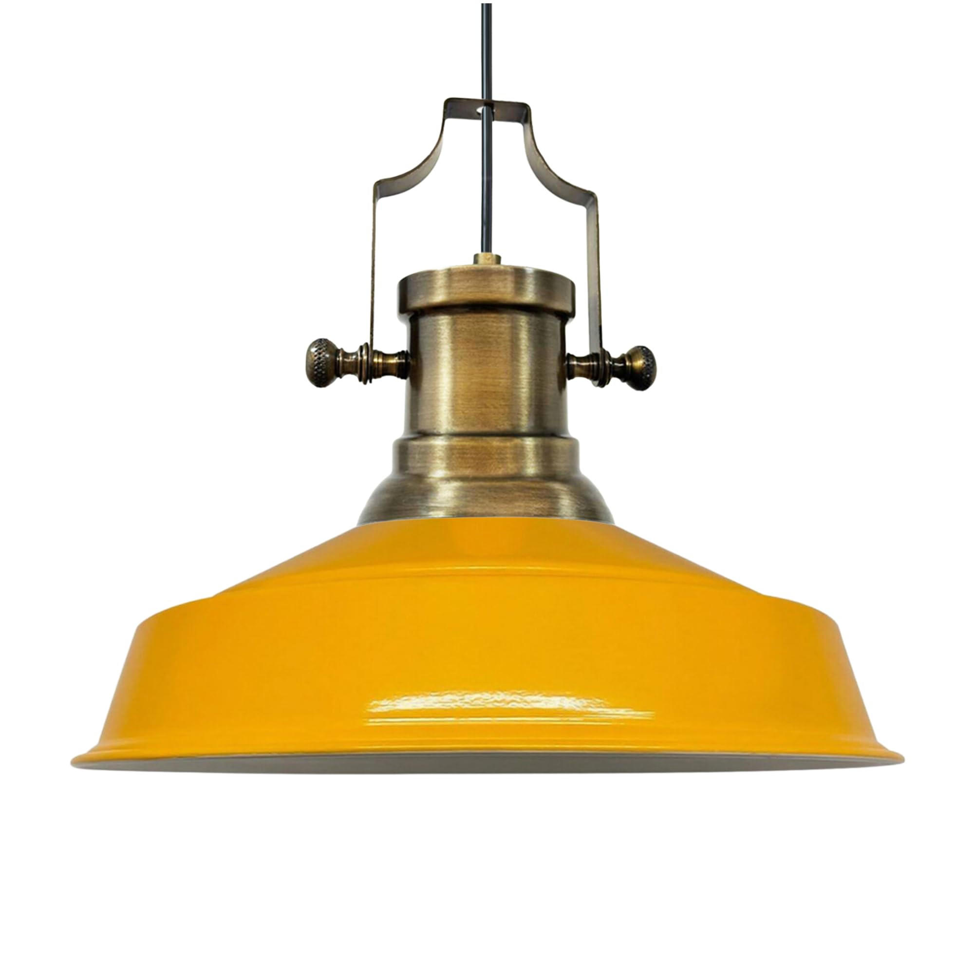 HÄNGELAMPE Asletl Industrial 40/36 cm - Gelb, Metall (40/36cm) - Bamyum