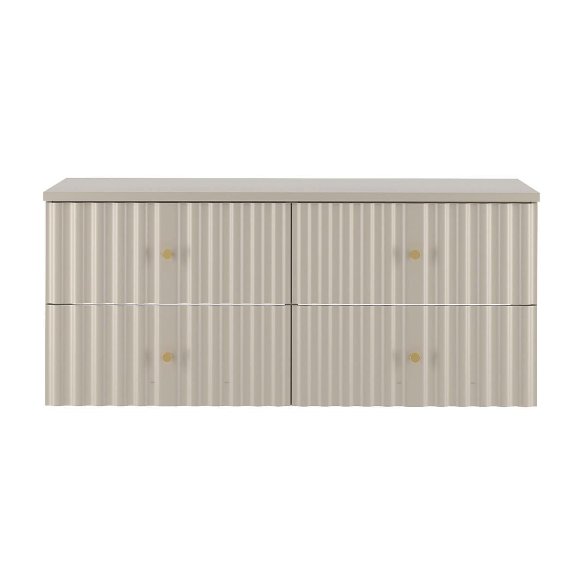 WASCHTISCHUNTERSCHRANK 120.6cm Izae Kaschmir - Beige, Holzwerkstoff (120.6/52.2/46.5cm) - Petits-meubles
