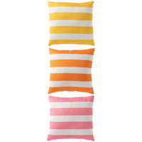 KISSEN AUßENREICH VIERECKIG GESTREIFT Multi - Multicolor/Orange, Textil (45/45cm) - J-Line