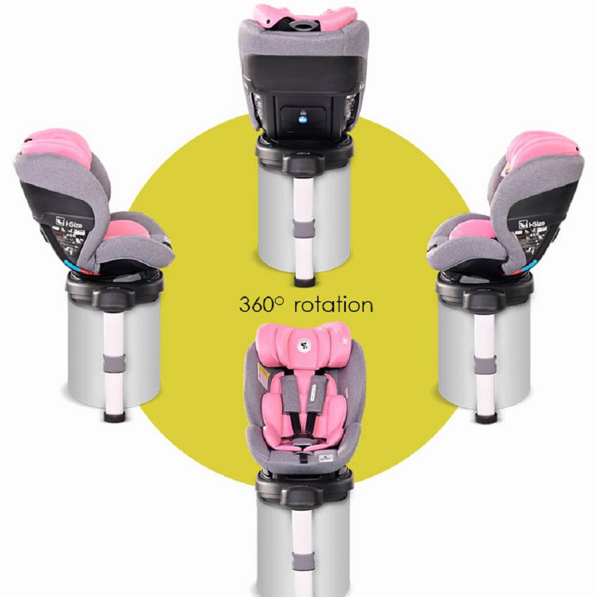 KINDERSITZ Proxima i-Size rosa Gruppe 0/1/2 (0 - 25 kg) Isofix verstellbar - Rosa, Kunststoff (44/67/63cm) - Lorelli