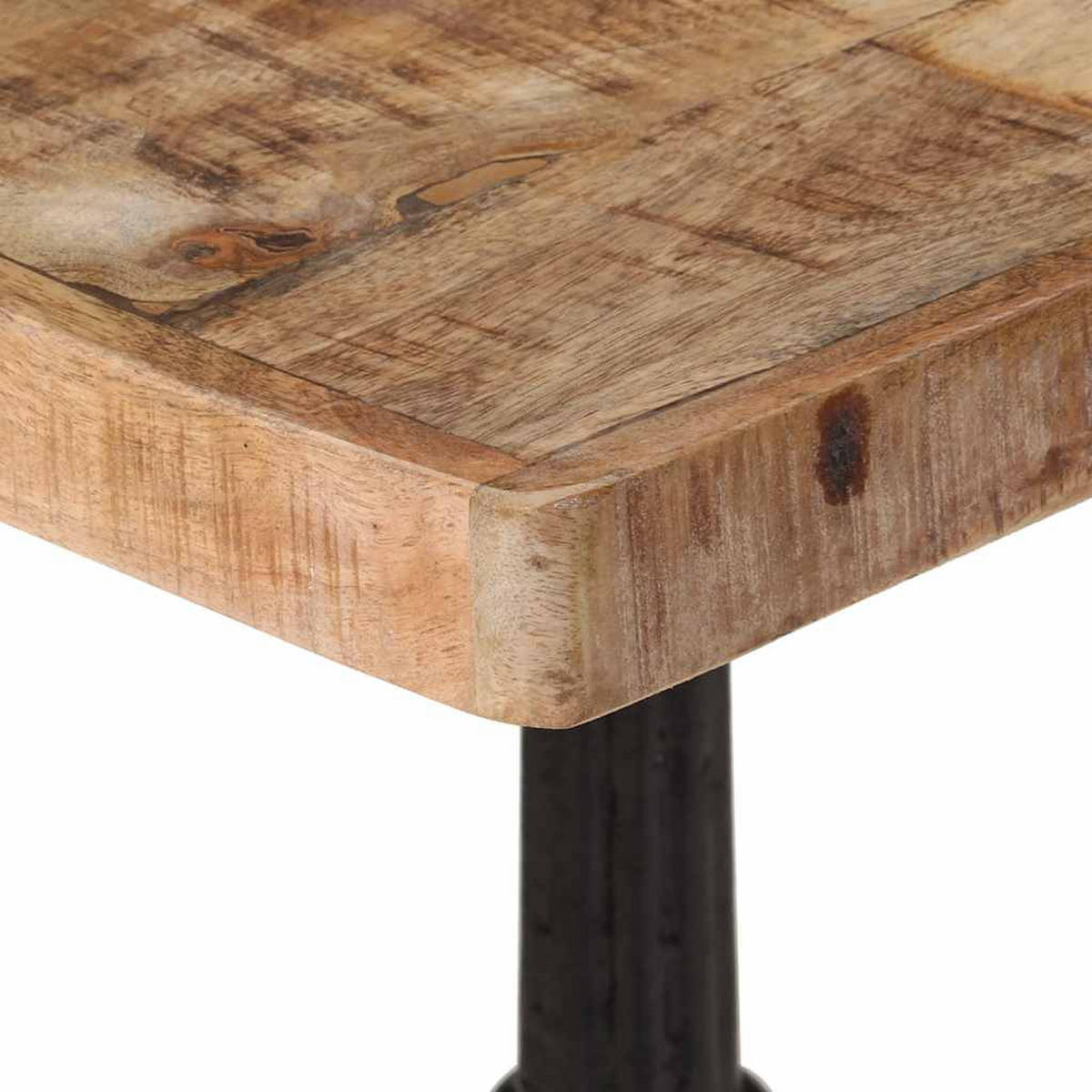 BISTROTISCH Franz 60x60x77 cm Mangoholz Quadratisch - Braun, Holz (60/60/76cm) - DELUKE
