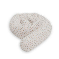 NESTCHENSCHLANGE Cozy "Cute Tiger Spot" Alloverprint 190 cm Bettschlange - Creme/Braun, Textil (15/190cm) - Sämann – make a difference.