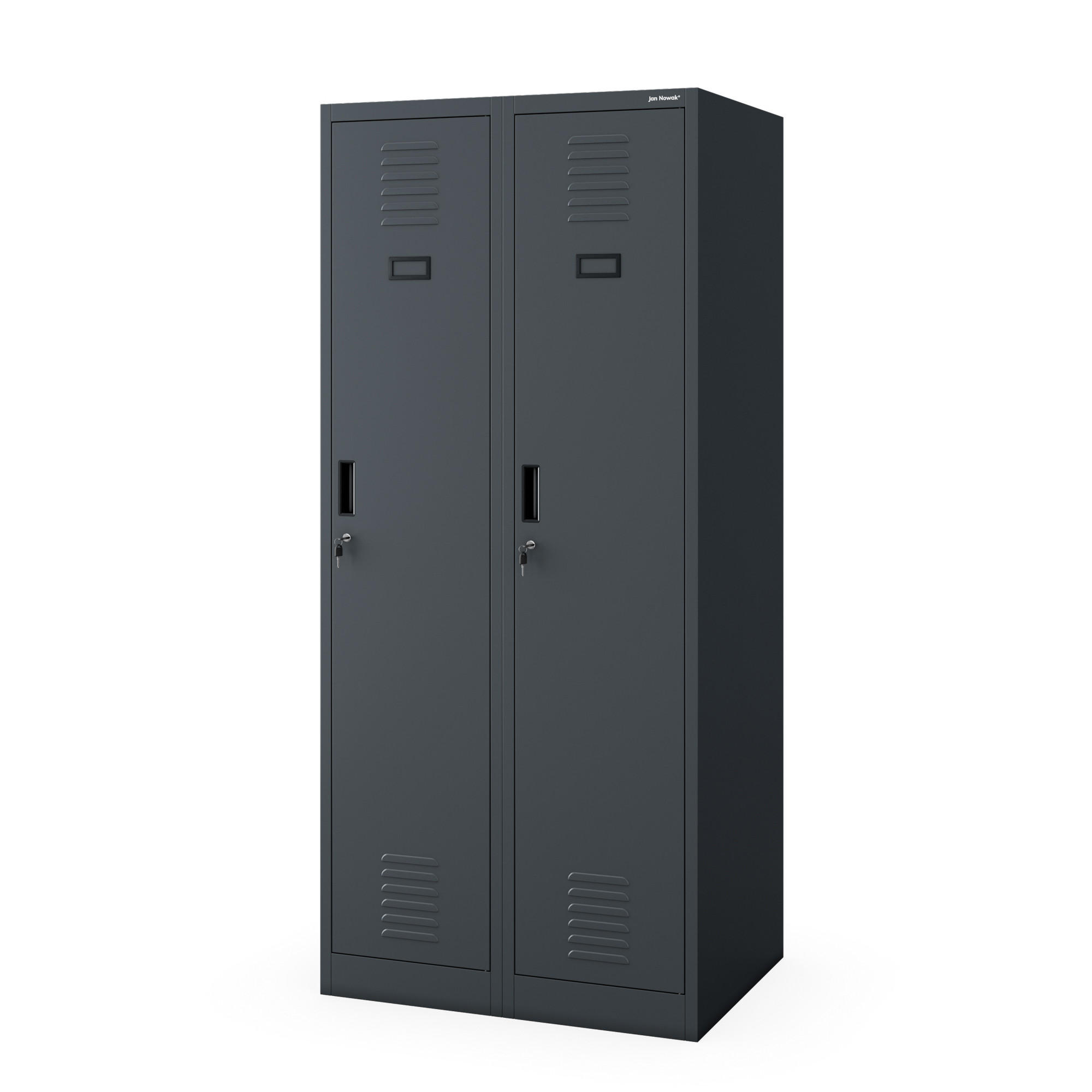 METALL-ARBEITSSCHRANK KACPER D600 - Anthrazit, Metall (80/180/60cm)