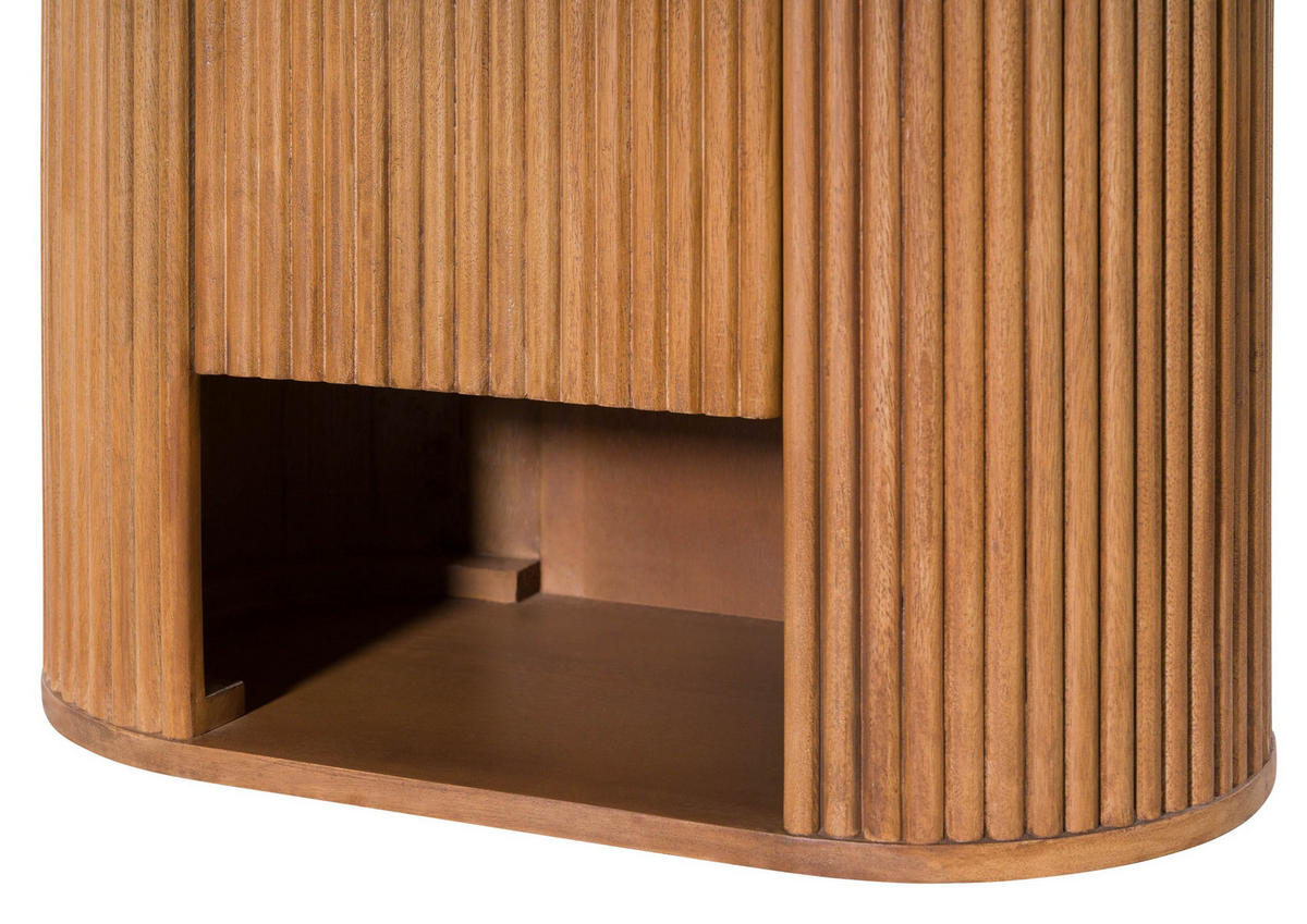 HÄNGESCHRANK Mango 55x30x65 natur lackiert BARCELONA #558 - Naturfarben, Holz (55/65/30cm) - Massivmoebel24