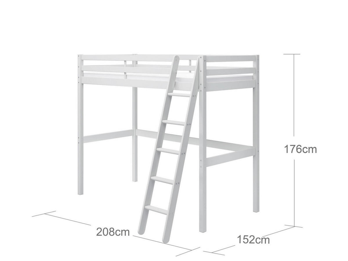 HOCHBETT ACTIM Weiß 208x152x177 cm - Weiß, Holz - FURNLUX