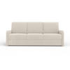 3-SITZER SOFA BIANCO 215 cm breit in Boucle Ecru - Ecru, Holzwerkstoff/Textil (215/90/92cm) - Deine Möbel 24