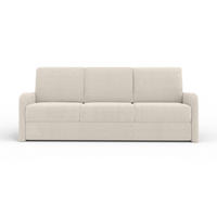 3-SITZER SOFA BIANCO 215 cm breit in Boucle Ecru - Ecru, Holzwerkstoff/Textil (215/90/92cm) - Deine Möbel 24