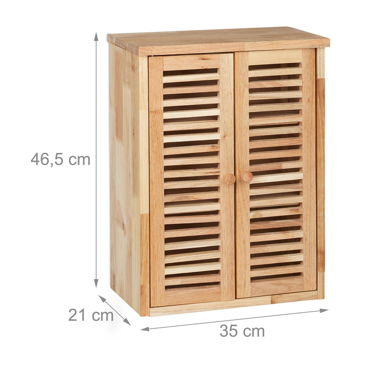 HÄNGESCHRANK - Hellbraun, Holz (35/46.5/21cm) - Relaxdays