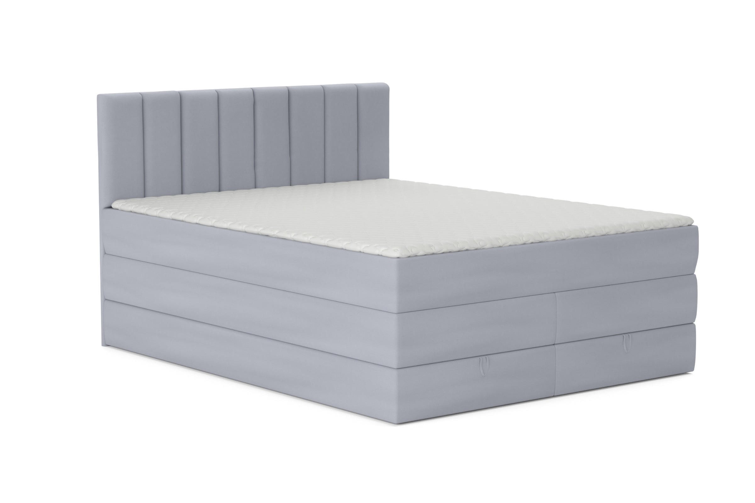 Deine Möbel 24 Boxbett Hellgrau 180x200 cm