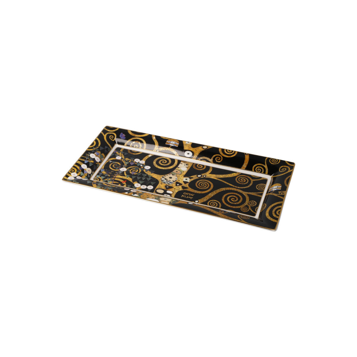 KÜNSTLERSCHALE Gustav Klimt - Der Lebensbaum, New Bone China, Bunt, 24 x 12 cm - Multicolor, Keramik (2cm) - Goebel