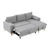 SCHLAFSOFA - -Sitzer - Stoff - Hellgrau - - Hellgrau, Textil (225/88/146cm) - Vente-Unique