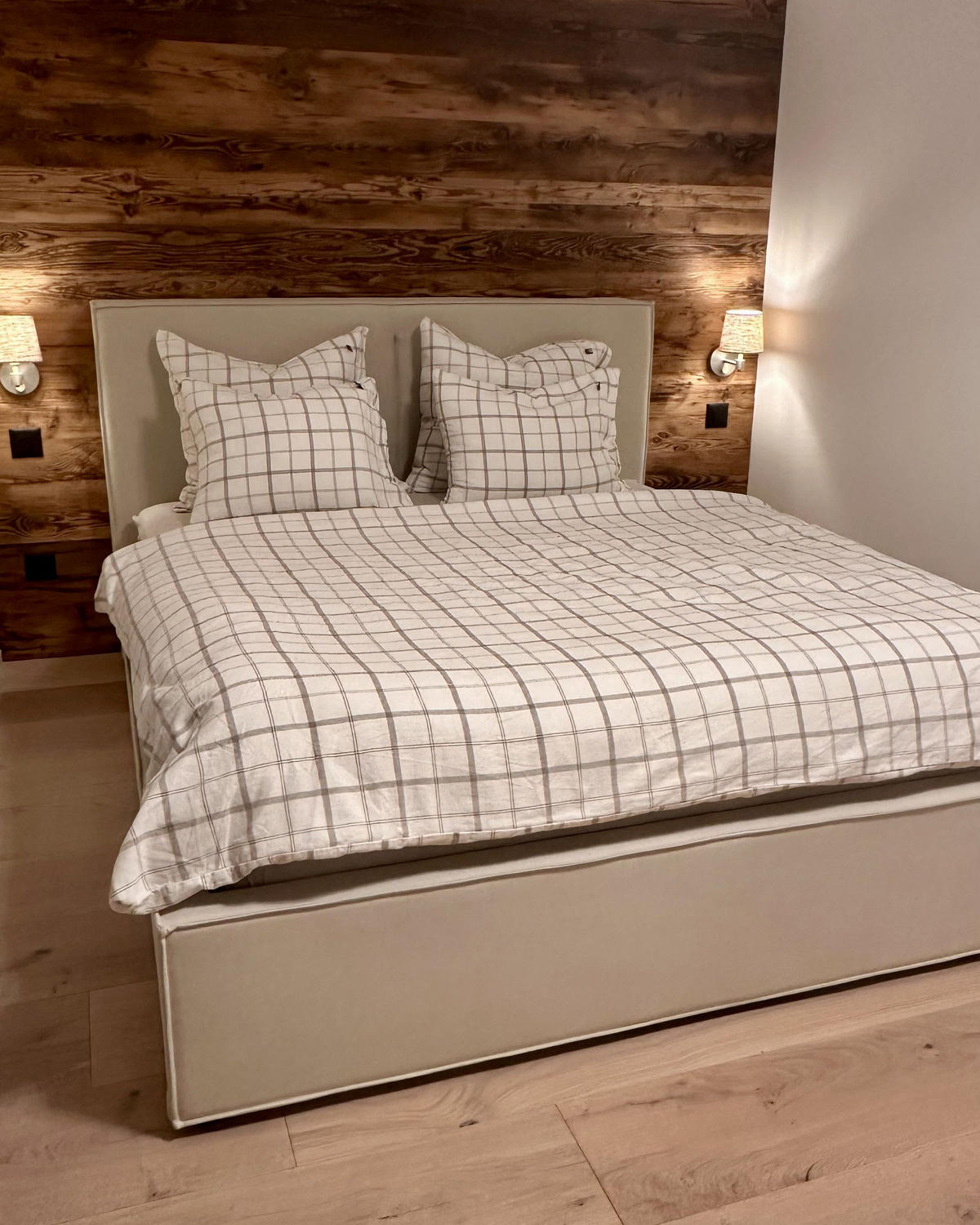 POLSTERBETT 160/200cm Beige Moissac - Beige, Holz/Textil (160/200cm) - Beliani