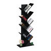 BÜCHERREGAL - Schwarz, Holzwerkstoff (51/138/25cm) - Relaxdays