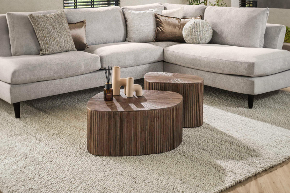 COUCHTISCH-SET INKA Braun Teakholz - Braun, Teakholz/Holz (73/68/31cm) - KAWOLA