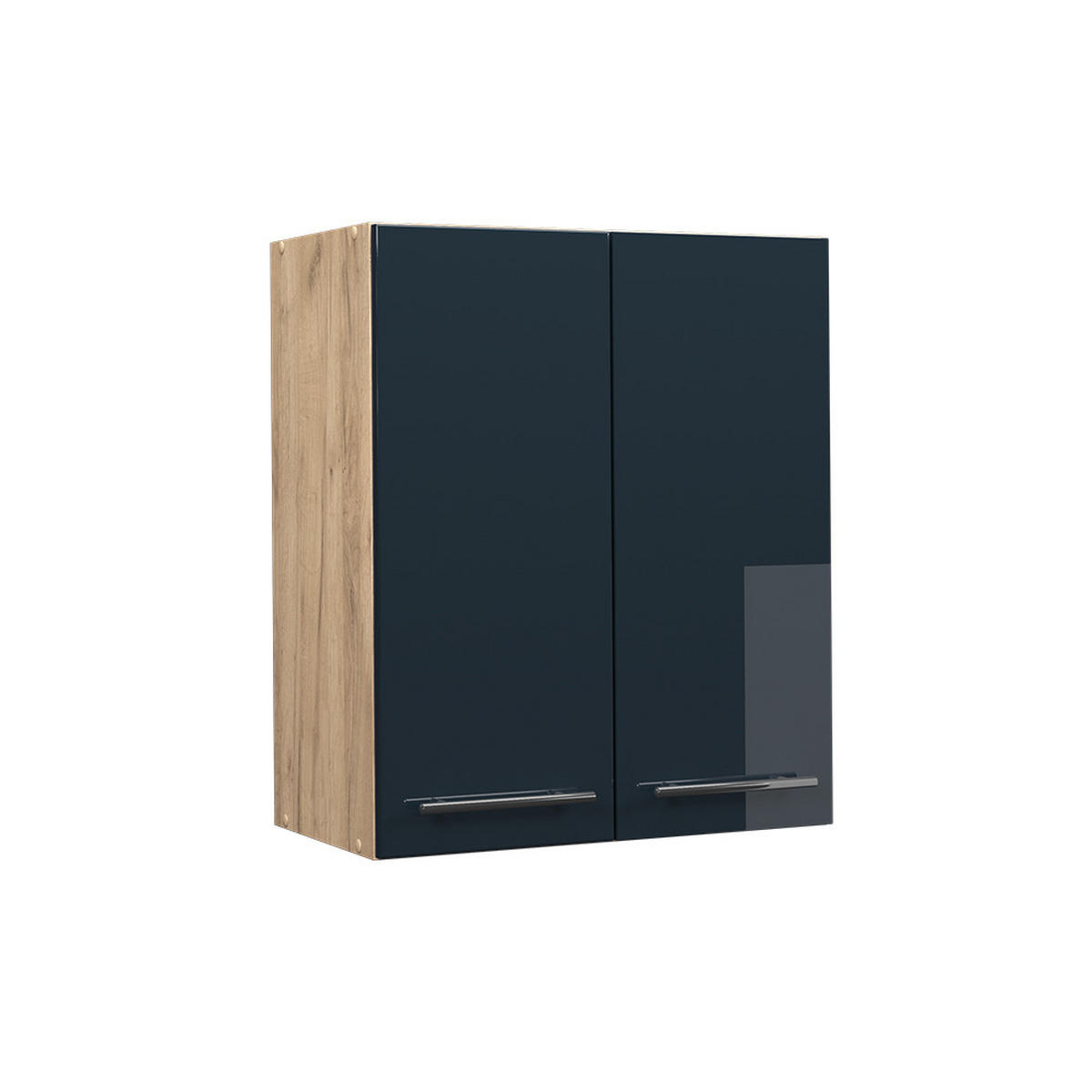 HÄNGESCHRANK Fame-Line Dunkelblau Hochglanz 60 cm - Honigeiche/Eiche Wotan, Holzwerkstoff (60/72/34.1cm) - Vicco