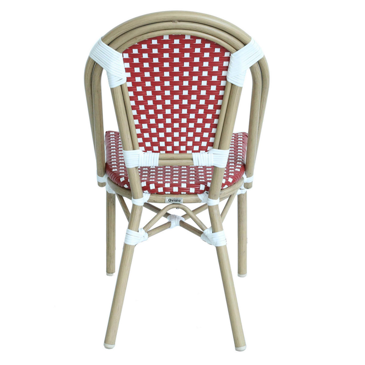 GARTENSTUHL, Rot - Rot, Holz (48/85/57cm) - Oviala