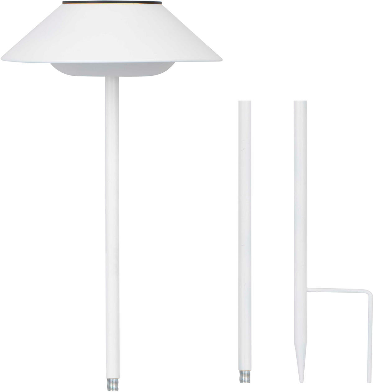 LED-SOLAR-GARTENLEUCHTE Tischleuchte weiß - Weiß, Kunststoff (5/5/5cm) - Northpoint