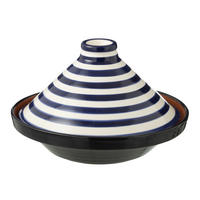 TAJINE GRANADA STRIPES - Töpferei - Blau - Multicolor, Keramik (20cm) - J-Line