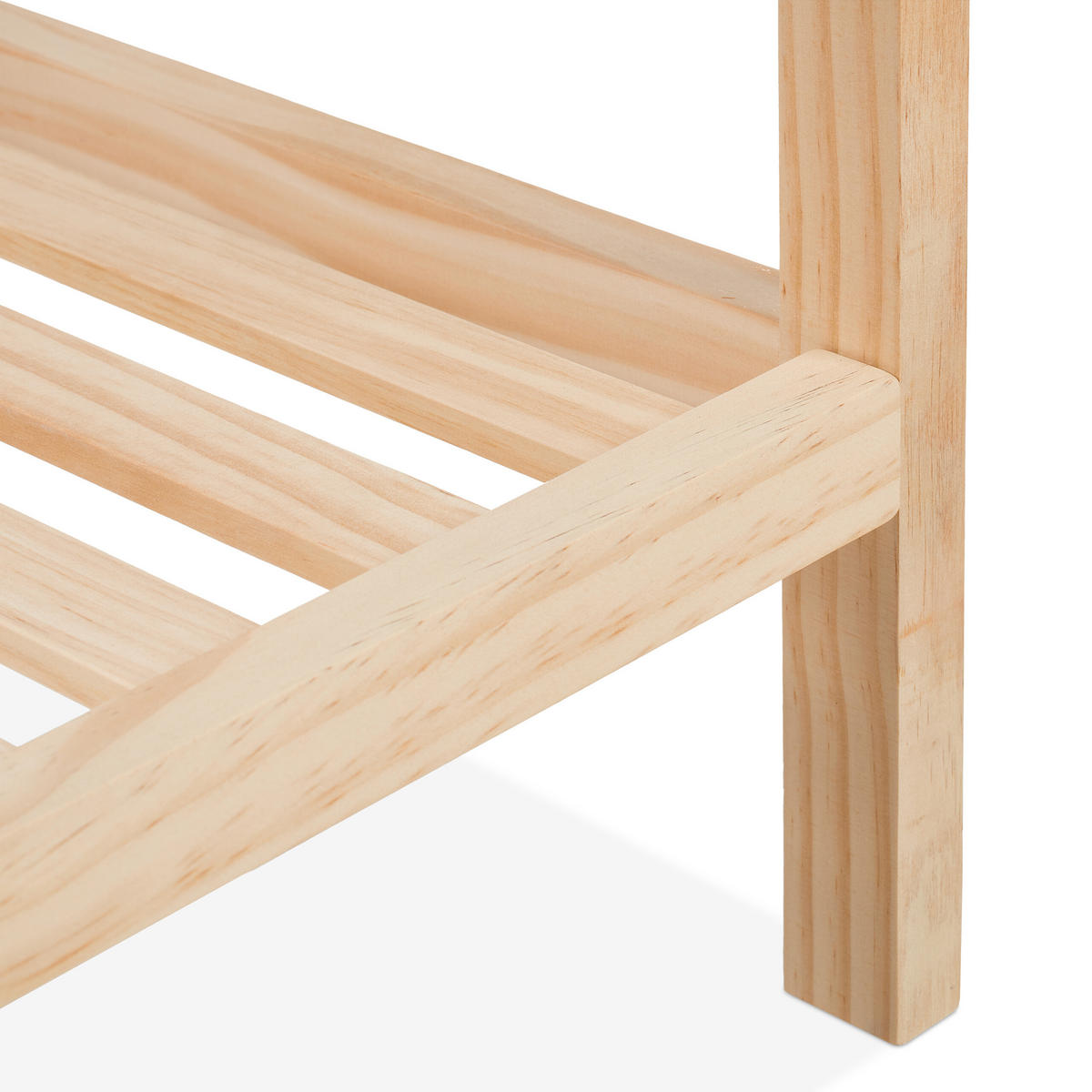 BEISTELLTISCH - Hellbraun, Holz (40/40/50cm) - Relaxdays